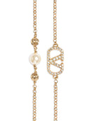 Valentino Garavani V Logo Signature Pearl Bracelet