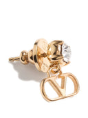 Valentino Garavani V Logo Signature Strass Earrings