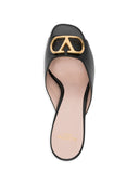 Valentino Garavani V Logo Signature Leather Mules
