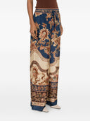 Zimmermann Aster Printed Silk Trousers