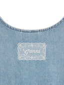 Ganni Organic Cotton Denim Mini Dress