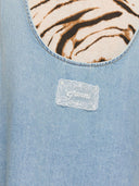 Ganni Organic Cotton Denim Mini Dress