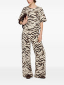 Ganni Zebra Print Organic Cotton Top