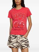 Ganni Printed Cotton T Shirt