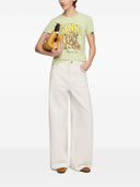 Ganni Printed Cotton T Shirt