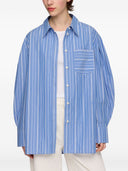 Ganni Striped Organic Cotton Shirt