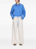 Ganni Organic Cotton Cropped Shirt