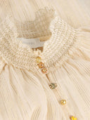 Zimmermann Aster Cotton And Silk Blouse