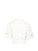 Zimmermann Mahon Cropped Cotton Shirt