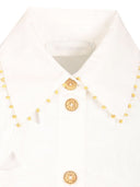 Zimmermann Mahon Cropped Cotton Shirt