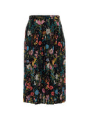Gucci Printed Silk Midi Skirt