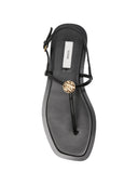 Toteme Pre T Strap Leather Sandals