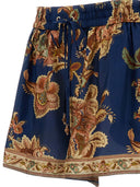 Zimmermann Aster Printed Silk Shorts