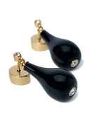 Toteme Pre Onyx Drops Earrings