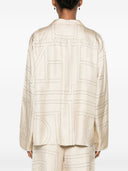 Toteme Pre Monogram Silk Pajama Shirt