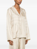 Toteme Pre Monogram Silk Pajama Shirt