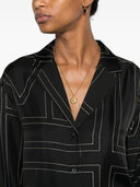 Toteme Pre Monogram Silk Pajama Shirt
