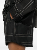Toteme Pre Monogram Silk Pajama Shorts