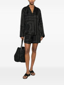 Toteme Pre Monogram Silk Pajama Shorts