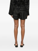 Toteme Pre Monogram Silk Pajama Shorts