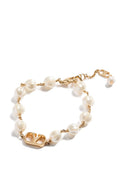 Valentino Garavani V Logo Signature Pearl Bracelet