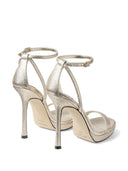 Jimmy Choo Moza Leather Heel Sandals