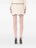 Valentino Wool And Silk Blend Skirt