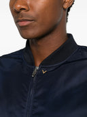 Valentino V Gold Nylon Bomber Jacket