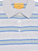 Guest In Residence Cashmere Striped Polo Shirt