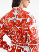 Dolce & Gabbana Maiolica Print Cotton Shirt