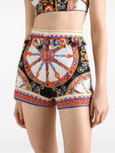 Dolce & Gabbana Carretto Print Cotton Shorts