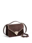 Valentino Garavani Rockstud Suede Leather Shoulder Bag