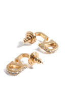 Valentino Garavani V Logo Signature Strass Earrings