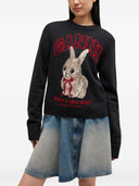 Ganni Wollpullover mit Rundhalsausschnitt