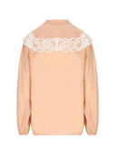 Chloè Lace Detail Silk Blouse