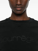 Courreges Pre Layered Cotton T Shirt