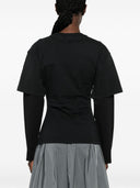 Courreges Pre Layered Cotton T Shirt