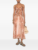 Zimmermann Aster Printed Silk Long Dress