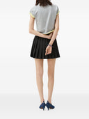 Versace Pleated Wool Skirt