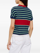 Versace Striped Cotton T Shirt