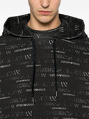 Emporio Armani Printed Cotton Hoodie