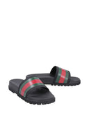 Gucci Web Pool Slides