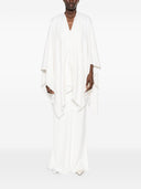Fendi Ff Wool And Silk Poncho
