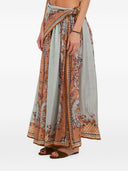 Zimmermann Aster Printed Silk Skirt