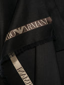 Emporio Armani Logo Wool Blend Scarf