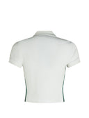 Gucci Web Detail Cotton Polo Shirt
