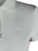 Gucci Web Detail Cotton Polo Shirt