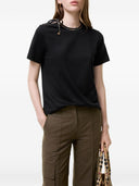 Burberry Check Bow Cotton T Shirt