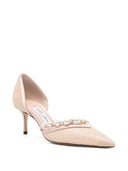 Jimmy Choo Aurelie Glittered Pumps