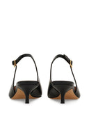 Ferragamo Gancini Leather Slingback Pumps